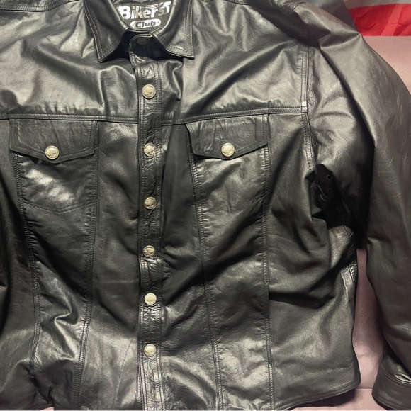 Bikers club Leather jacket - Picture 1 of 10
